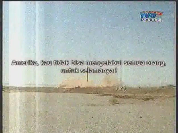 Salah satu cuplikan siaran TVRI Laporan Internasional 14 Maret 2010