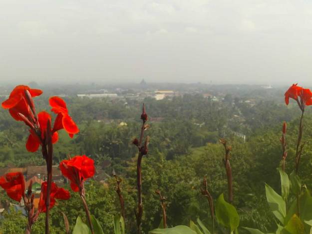 Pemandangan dari atas plaza