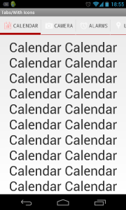 Sample ViewPageIndicator