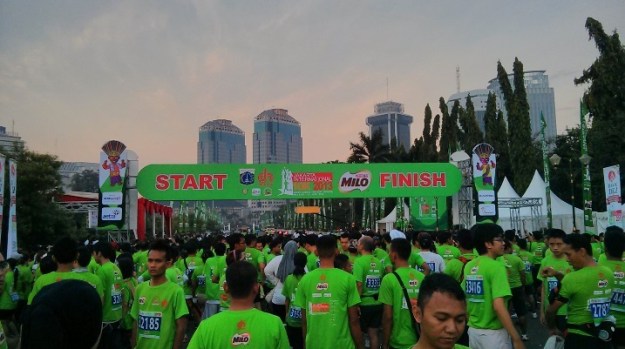 Suasana menjelang start