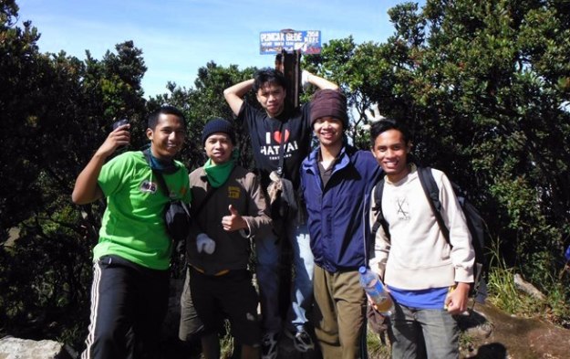Di Puncak Gunung Gede 2958 mdpl