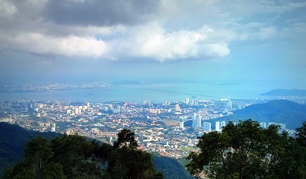 View Jembatan Penang dan kota Georgetown