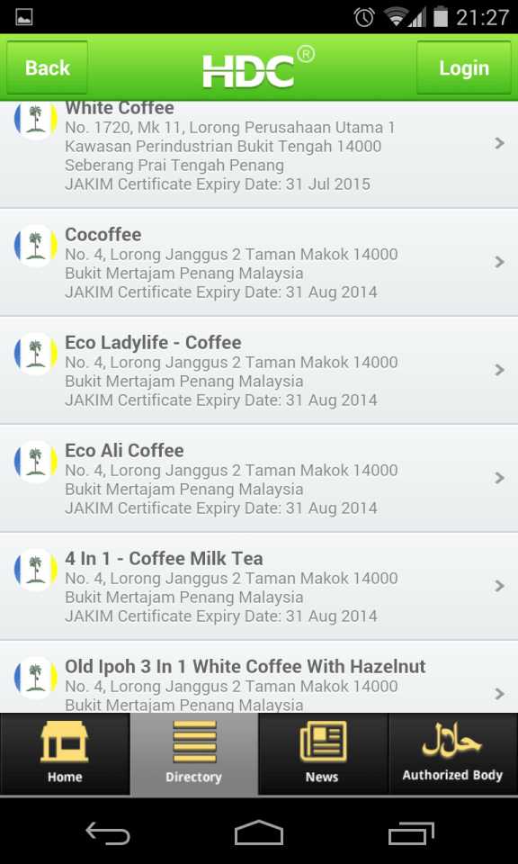Hasil Pencarian dengan kata kunci "coffee" dan filter "products"
