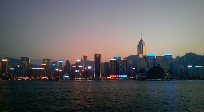 Hong Kong (Wanchai) menjelang senja