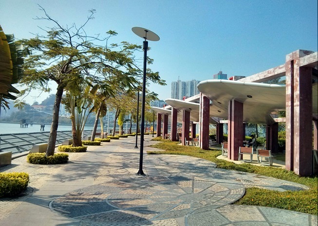 Salah satu sudut taman pinggir Reservoir