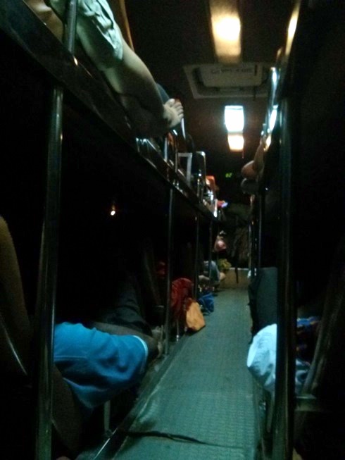 Formasi tempat tidur penumpang bus Virak Buntham