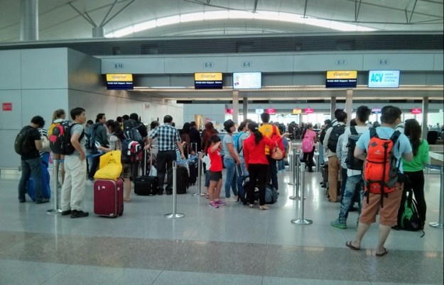 Check-in di counter Tigerair