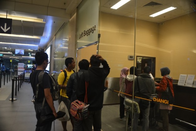 Tempat penitipan tas di Changi Airport