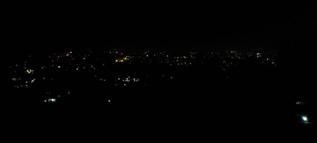 Gemerlap lampu Kota Bandung tampak dari Lisung