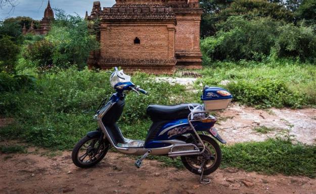 e-Bike yang saya sewa di Bagan