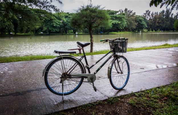 Sepeda onthel yang menemani keliling National Races Village