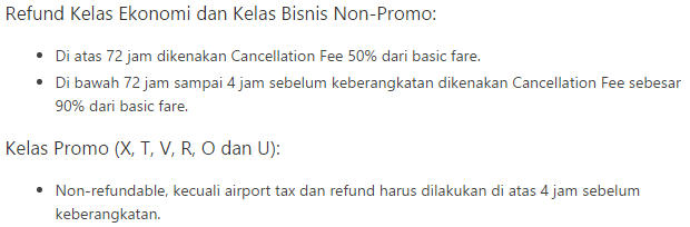 Keterangan refund Lion Air di Traveloka