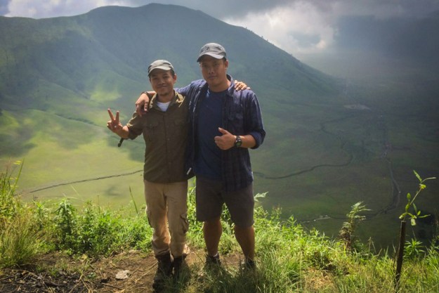 di atas kaldera tengger