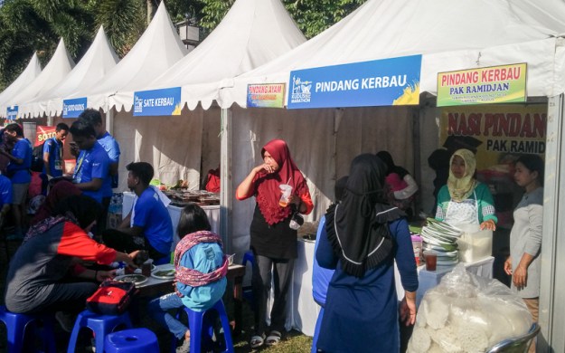 Booth kuliner khas Kudus